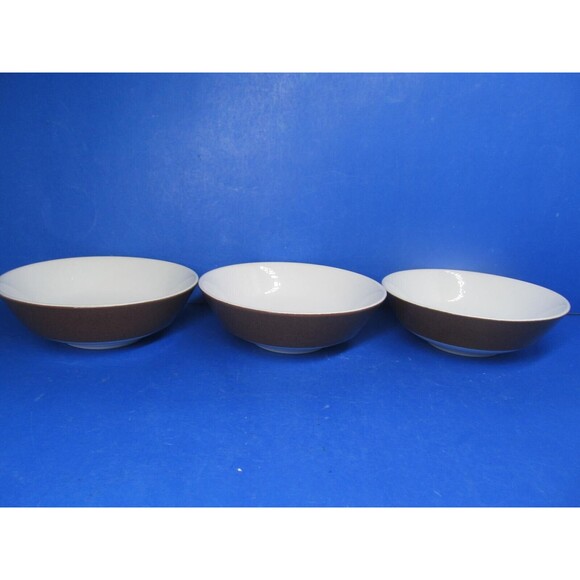 Mikasa Mediterrania Expresso Brown 6" Coupe Cereal Bowls  Bundle of 3 - Picture 10 of 10